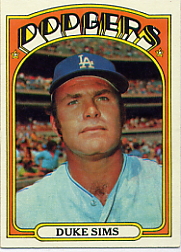 1972 Topps Baseball Cards      063      Duke Sims